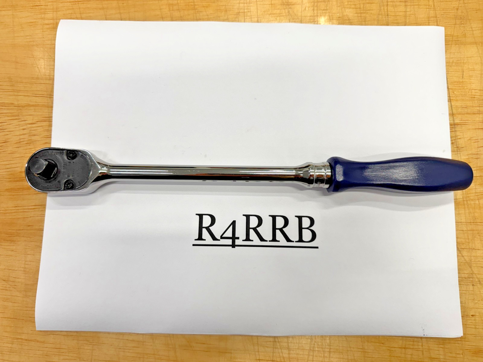 Snap-on Tools USA 3/8″ Drive CLASSIC DARK BLUE Hard Handle Ratchet FHLD80DB NOS