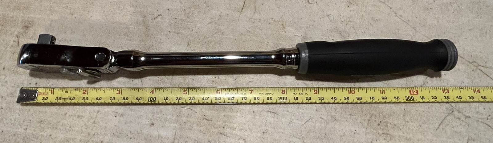 Snap-on Tools TITANIUM 3/8″ Drive Soft Grip Long Locking Flex Ratchet FHLX80BDT