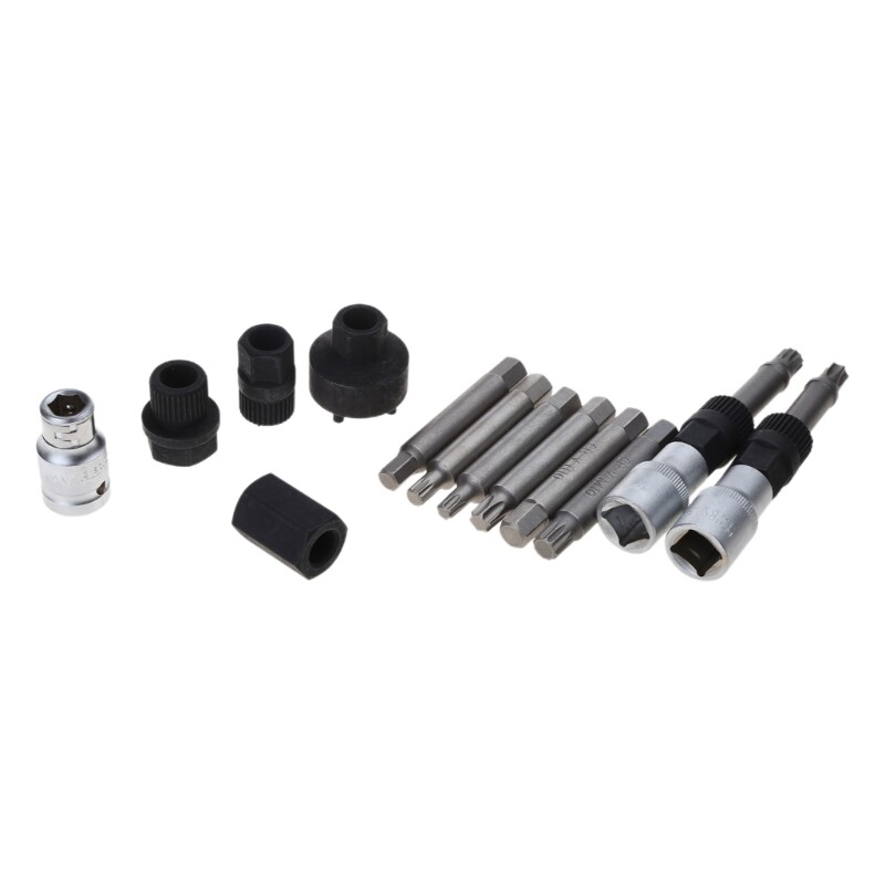 Alternator Removal Tool Set 13Pcs/Set Metal Alloy Alternator Freewheel Pulley