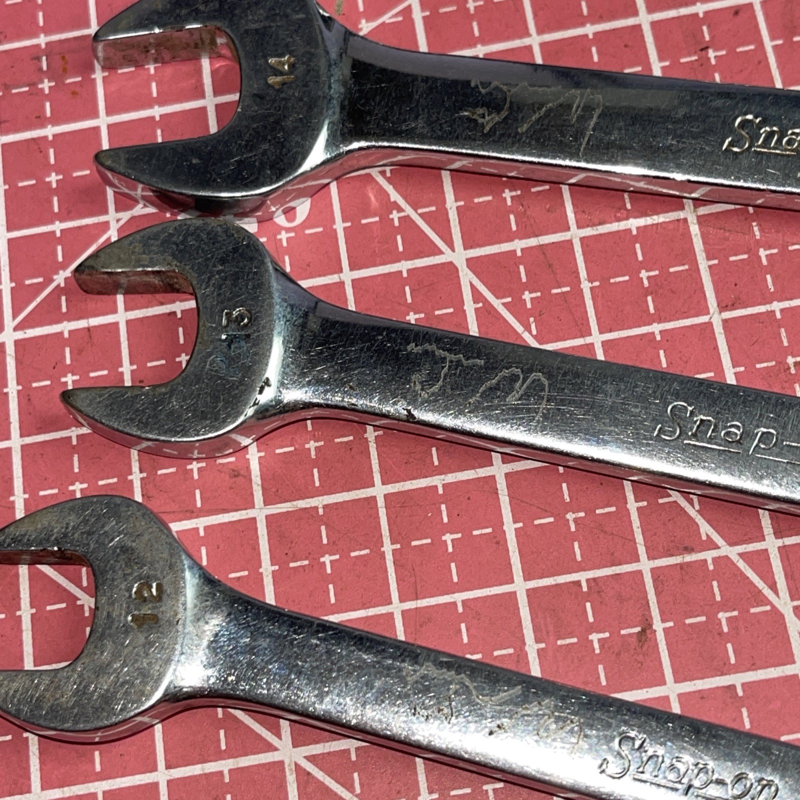 Snap on USA OEXM 6 Piece 12 Point Metric SHORT Combo Wrench Set 12-17 MM