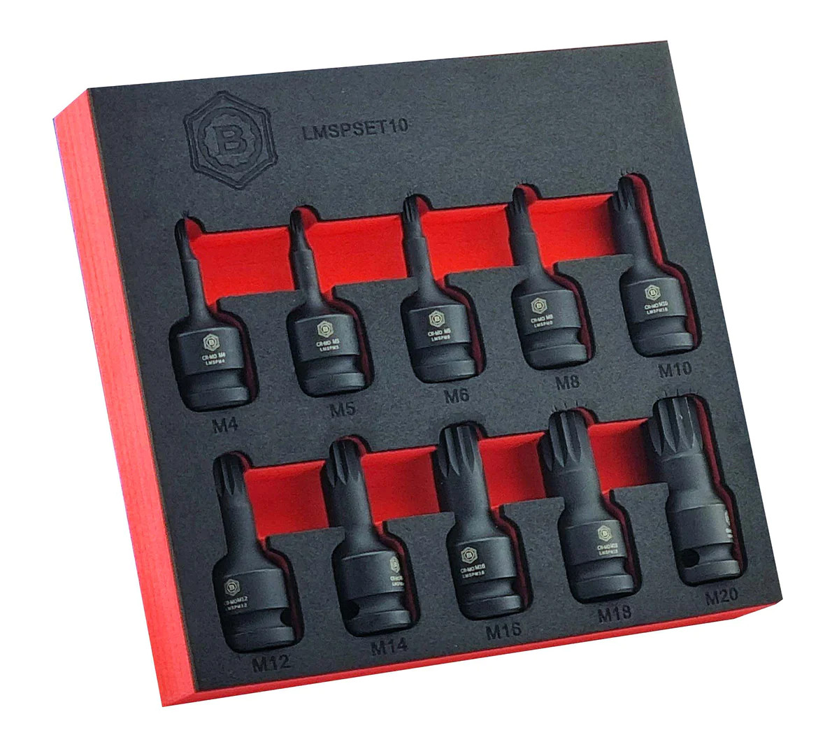 SPLINE XZN IMPACT DRIVER SET 10PC, 1/2″ DRIVE FROM BRITOOL HALLMARK