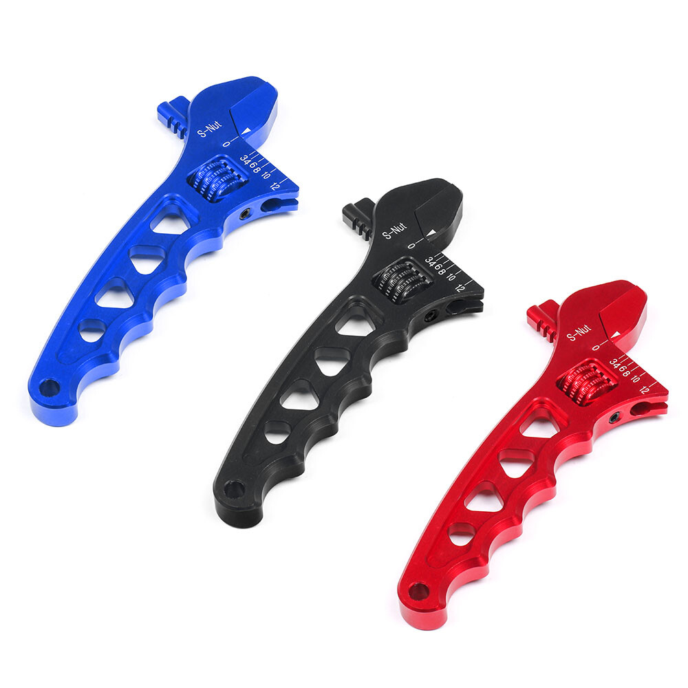 Black Aluminium Adjustable Wrench Spanner AN3 AN4 AN6 AN8 AN10 AN12 Hose Fitting