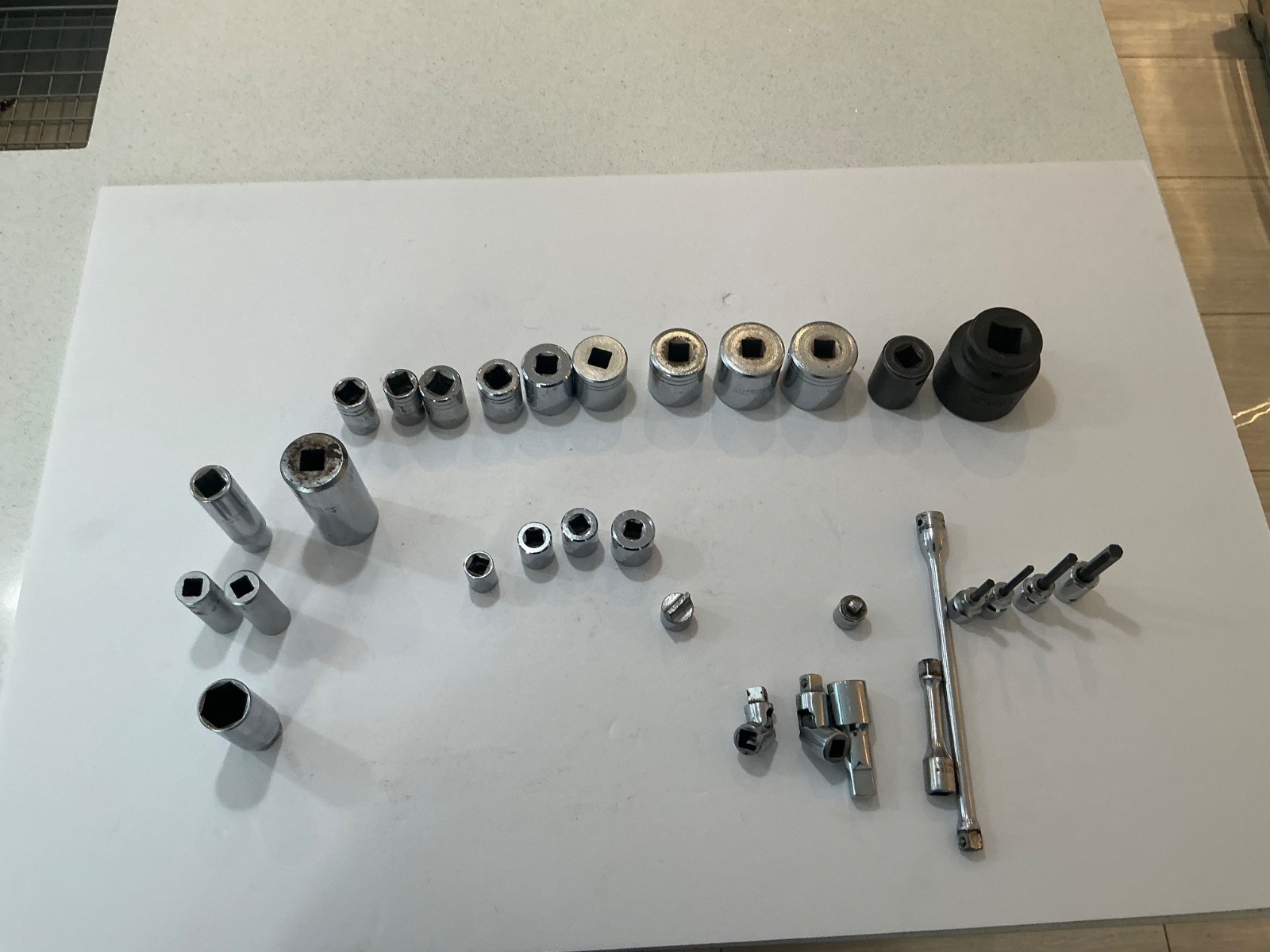 Asst Proto sockets, extensions, universals, 31 pc all for $65 USA made