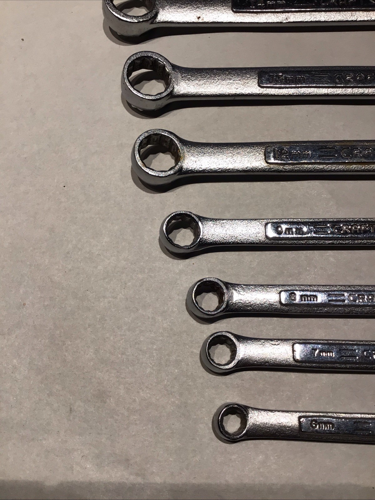 Vintage Craftsman 8 Pc Metric Wrenches 6-17 MM -vv- USA Mixed Lot Of 8