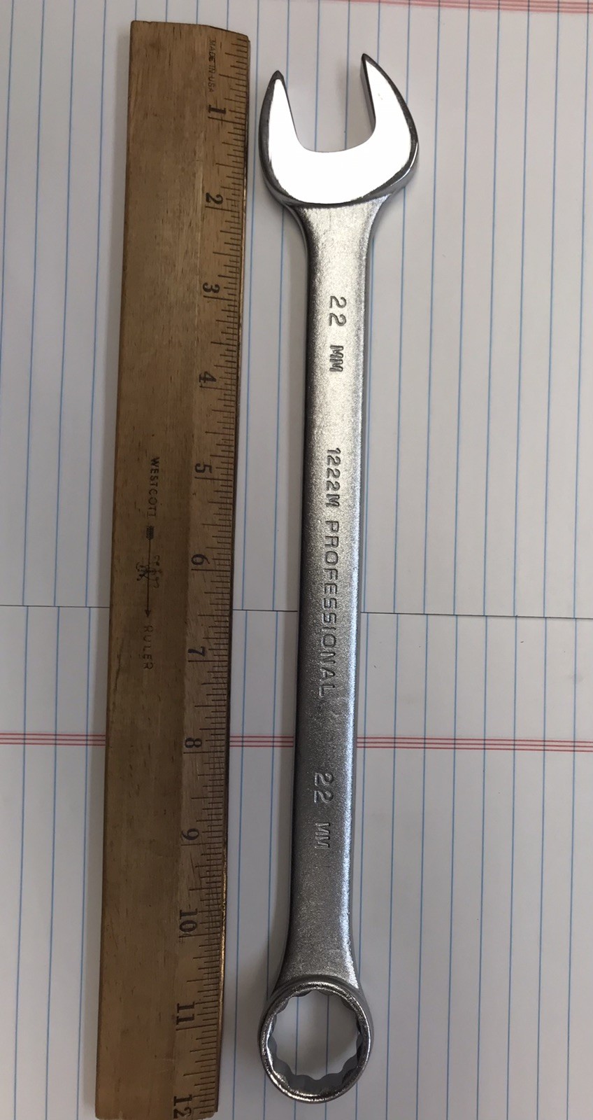 1 pc. PROTO 1222M 22 MM PROFESSIONAL COMBINATION WRENCH. USA (loc stk)