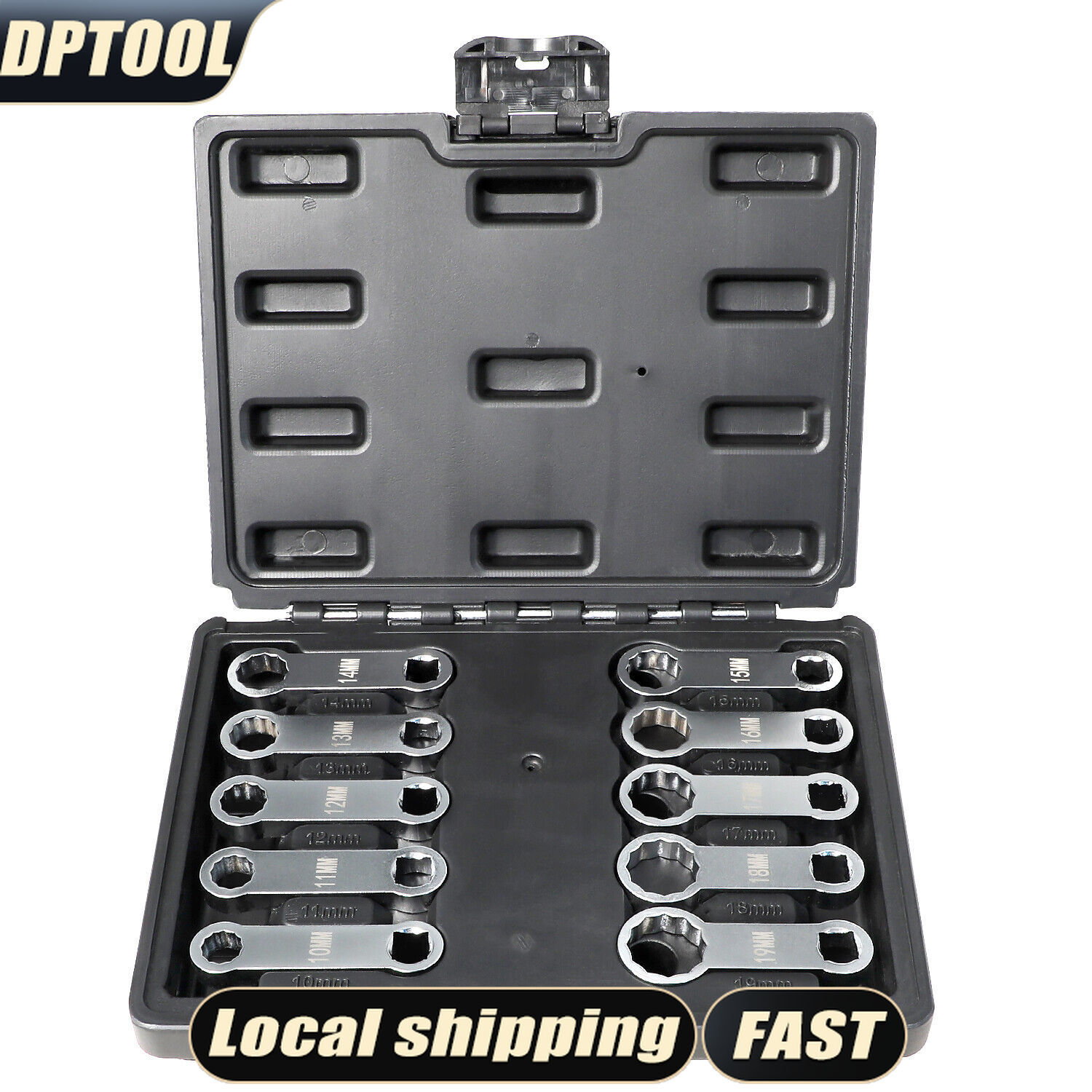 10 Piece Torque Adapter Set Metric 12 Point Box End Torque Adapter Extension