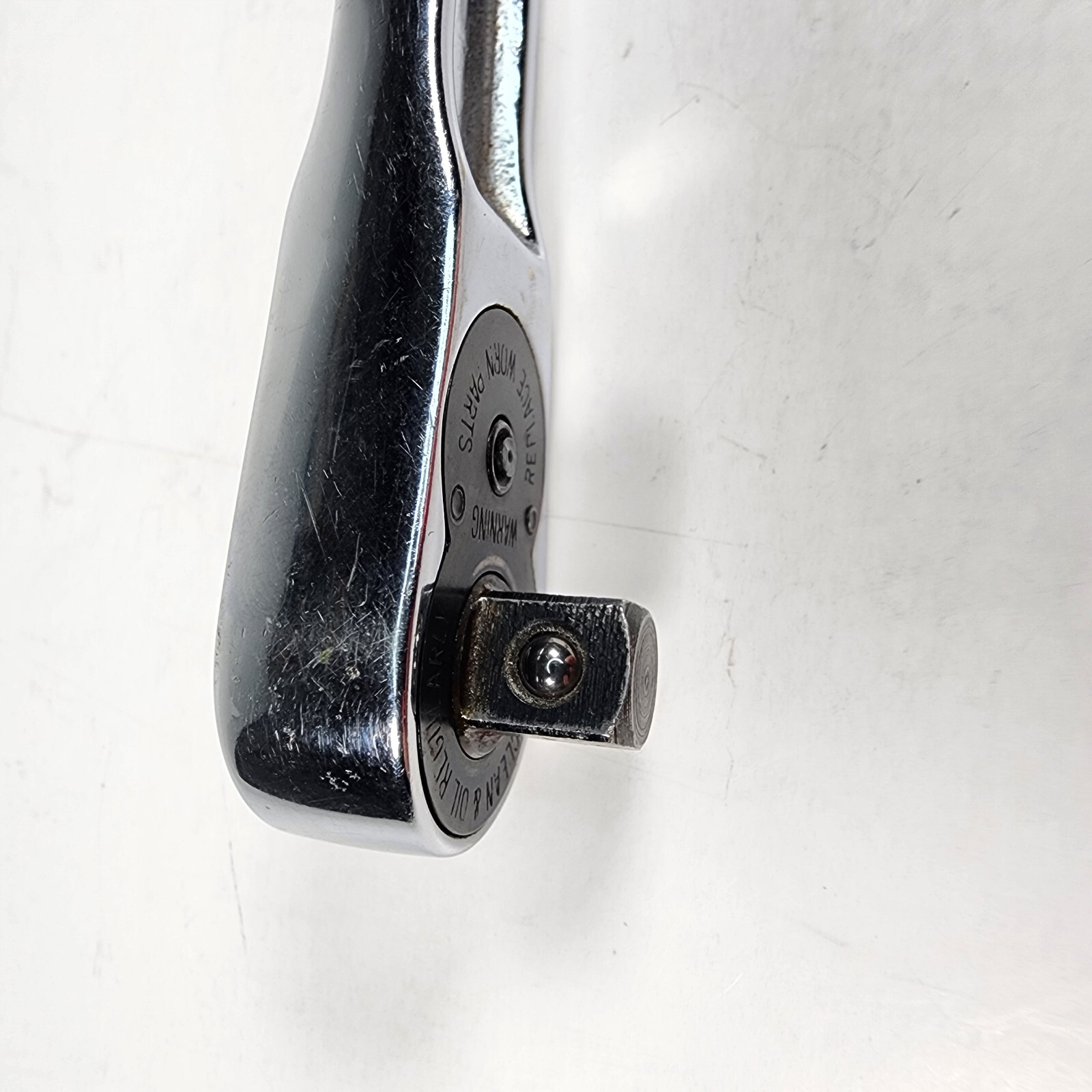 Snap-On Tools USA FN720 Polish Chrome Ratchet 3/8″ Drive – Short Handle 6″ Long