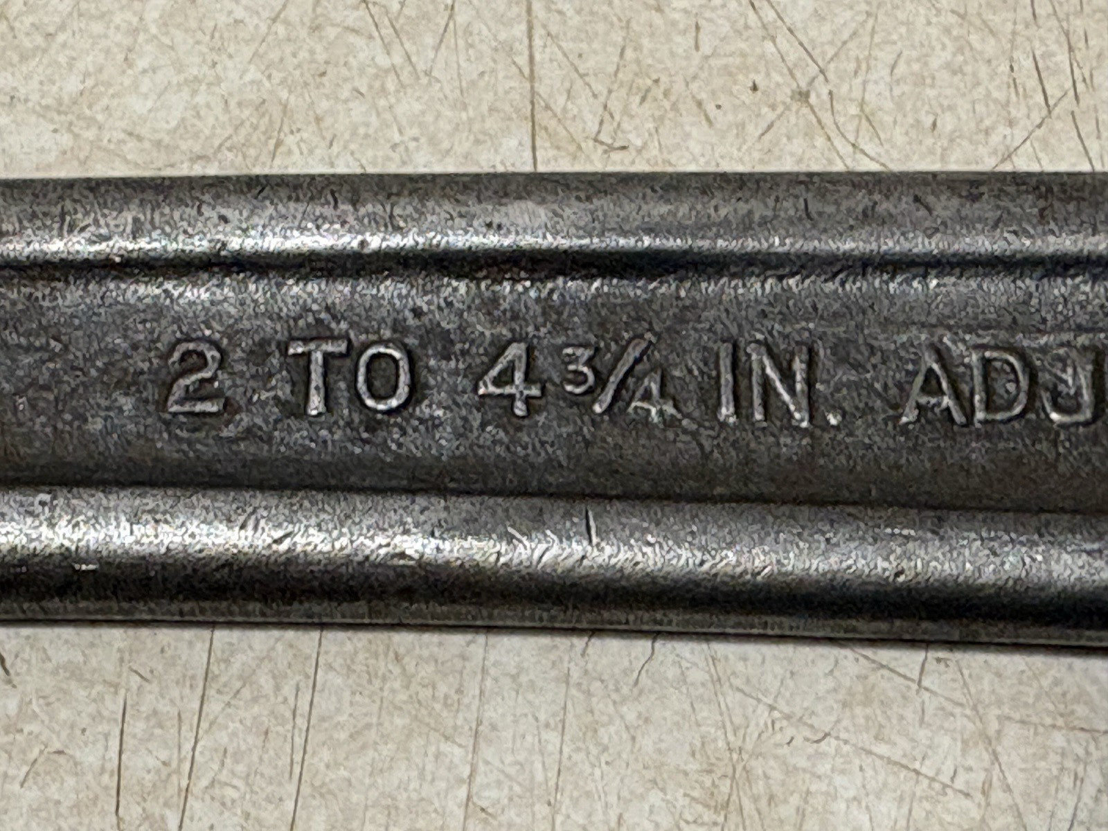 Lot of 2 JH Williams & Armstrong Adjustable Hook Spanner Wrench 474 2″ – 4-3/4″