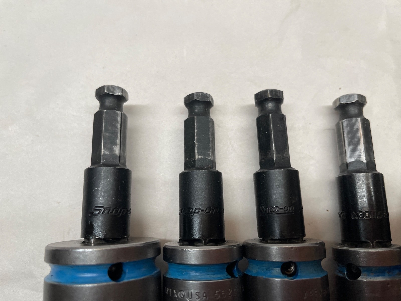 Mixed Lot of Snap-On USA A3011A Power Hex Shank & Apex Socket