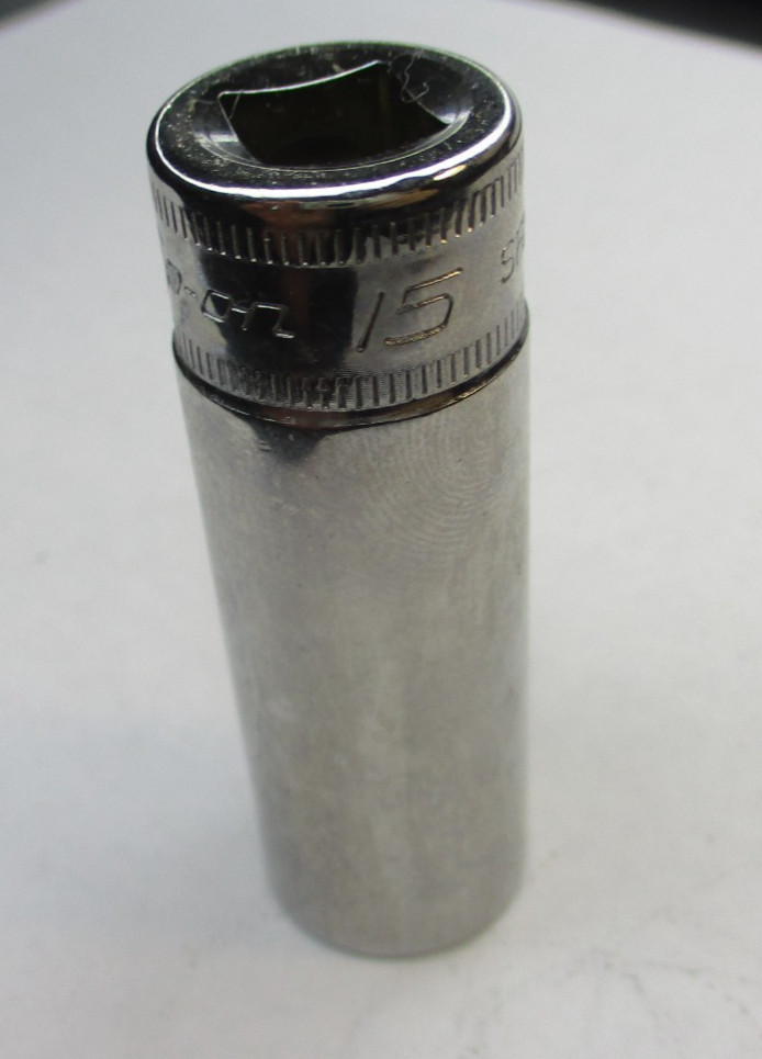 Snap on SFM15 3/8″ Drive 12 Point Metric 15mm Deep Chrome Socket USA New