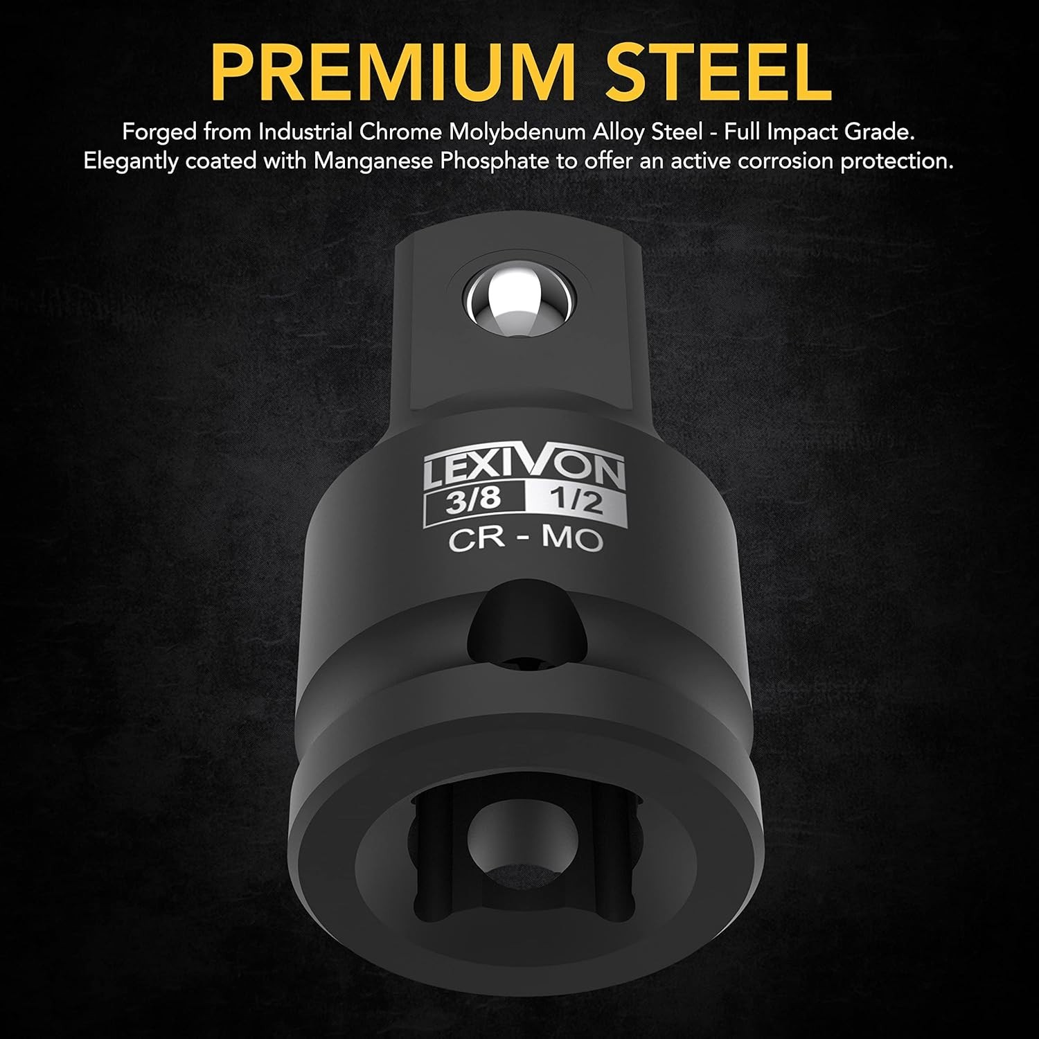 Durable Impact Adapter & Reducer Set – 1/4″ to 3/8″ – Lifetime Included