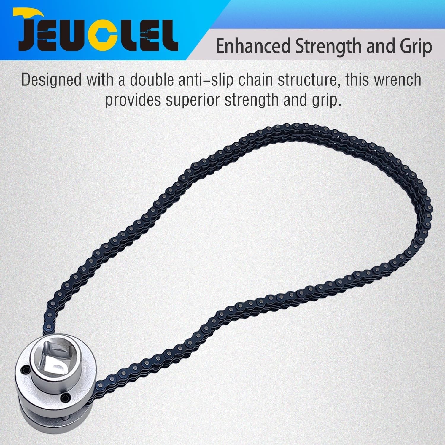 Oil Filter Chain Wrench 73-169.5mm 1/2 Inch Drive Fits Most Vehicles Auto Repair