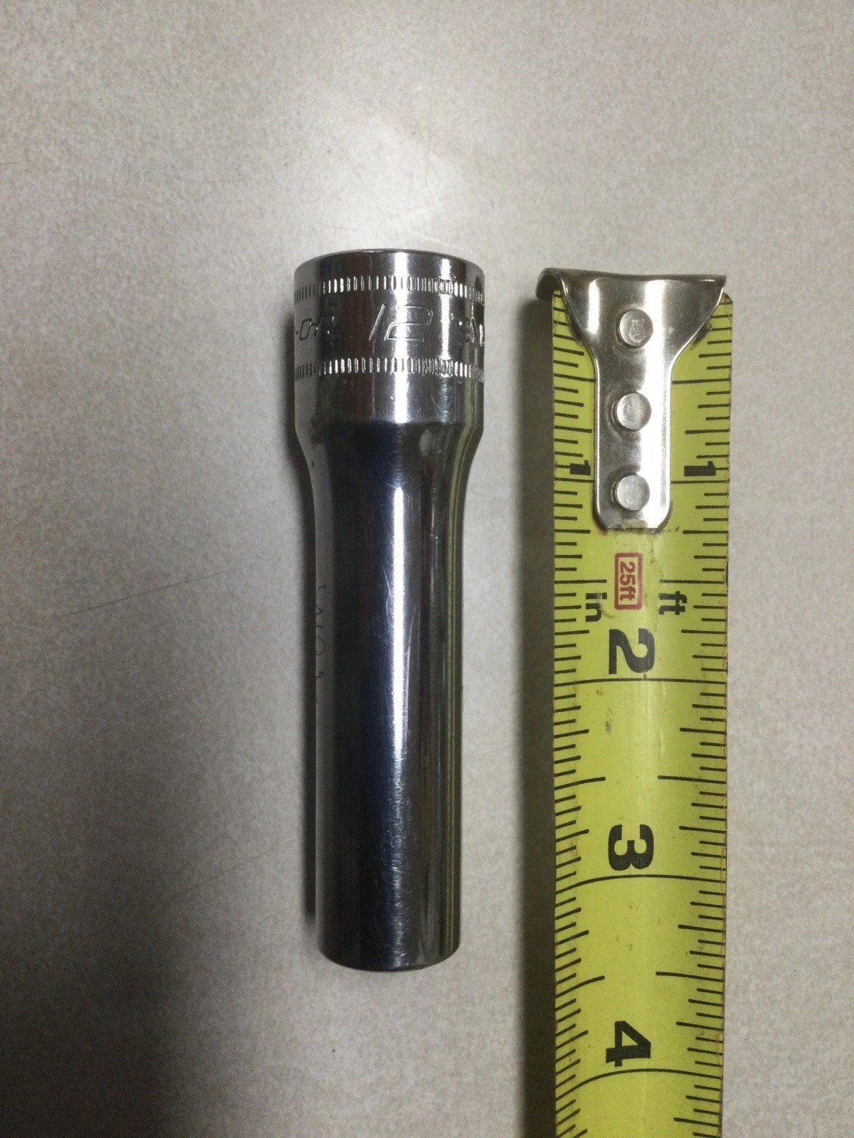 5-Snap-On Tools USA 12/13/14/10mm & 3/8” 6 Point Deep Chrome Sockets 1/4-1/2” Dr