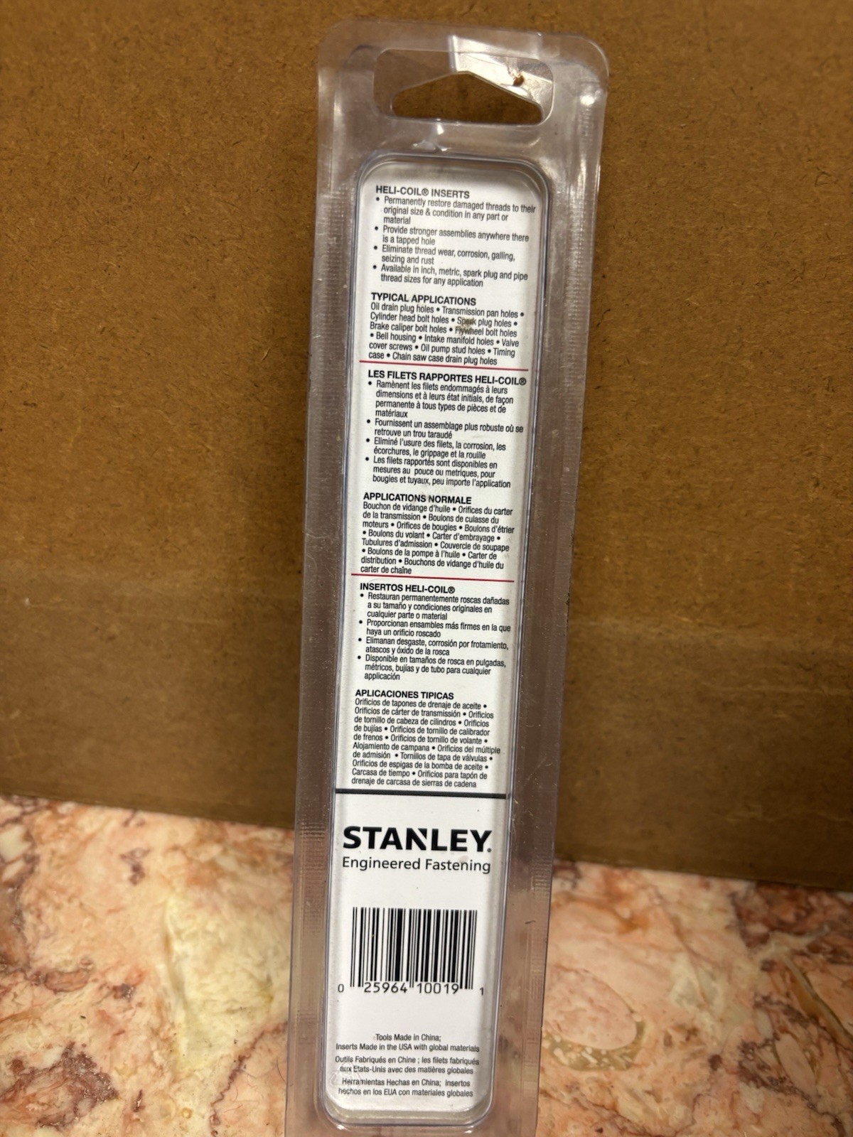 NEW Old stock STANLEY Helicoil 5521-4 Repair Kit 1/4-20 Restore damaged thread