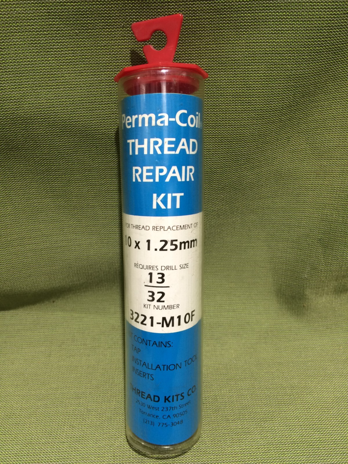 10 x1.25mm Thread Repair Insert Kit Perma Coil 3221-M10F USA