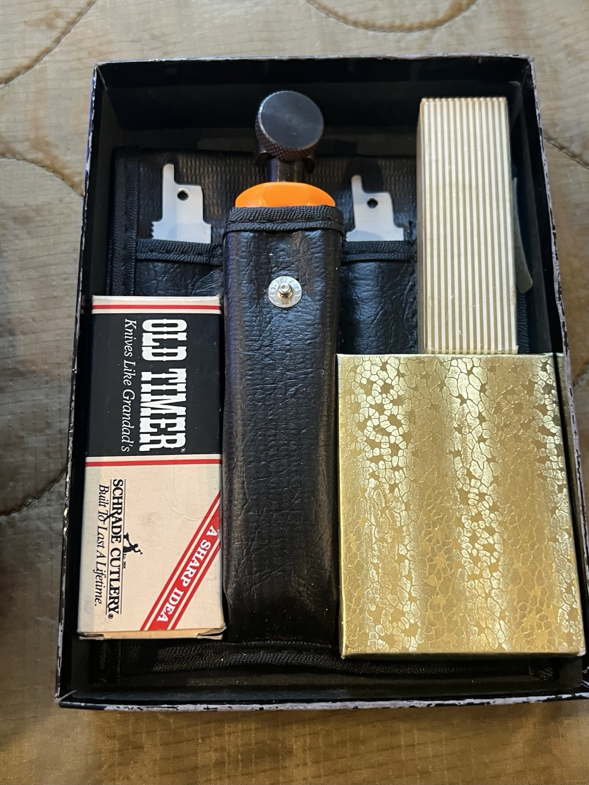 Vintage Snap-on HS50 Hand saw Set – old logo Orange – Schrade Old Timer 340 T