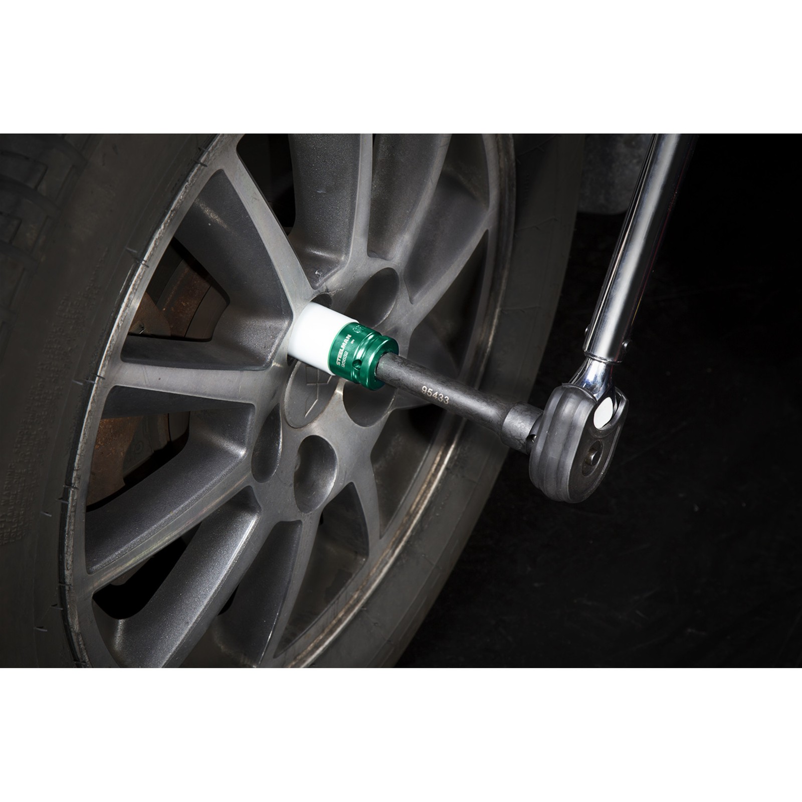 Steelman 1/2 in. Drive 22mm Nylon Impact Socket, Green 95632