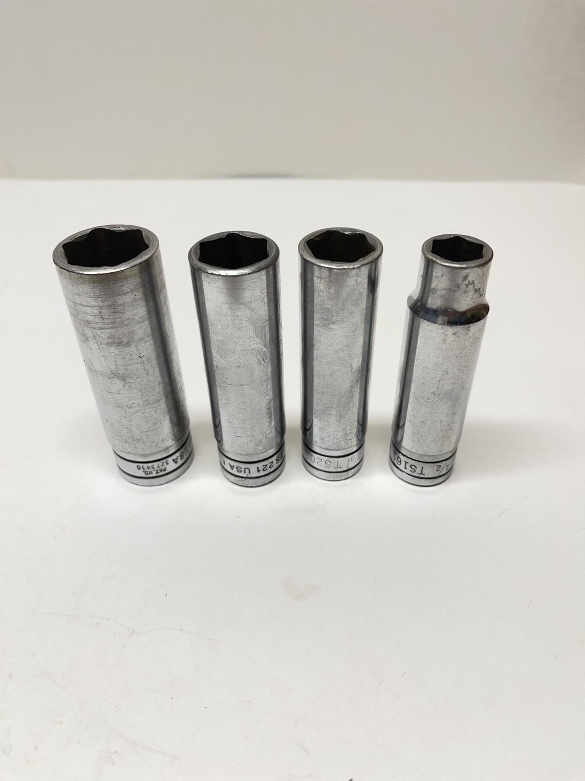 SNAP ON 1/2”Dr. 6PT Deep Chrome Socket Set TS 261, TS221, TS201, TS161