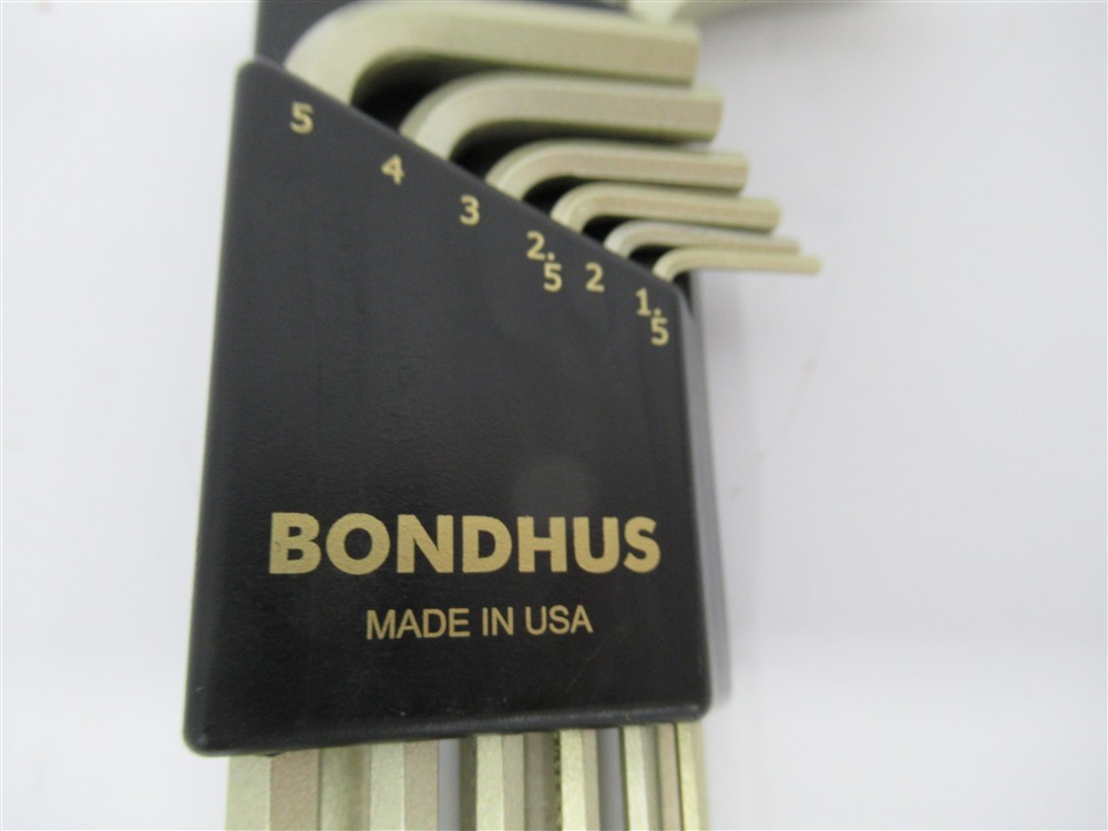 Bondhus , 9 Pc Metric Ball End Hex Wrench Set