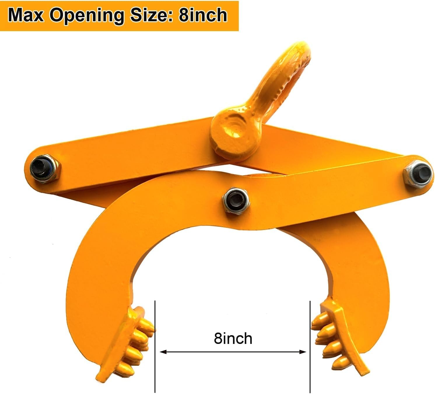 Heavy Duty Steel Pallet Puller Clamp 6090lbs 8 Inch Jaw Opening Industrial