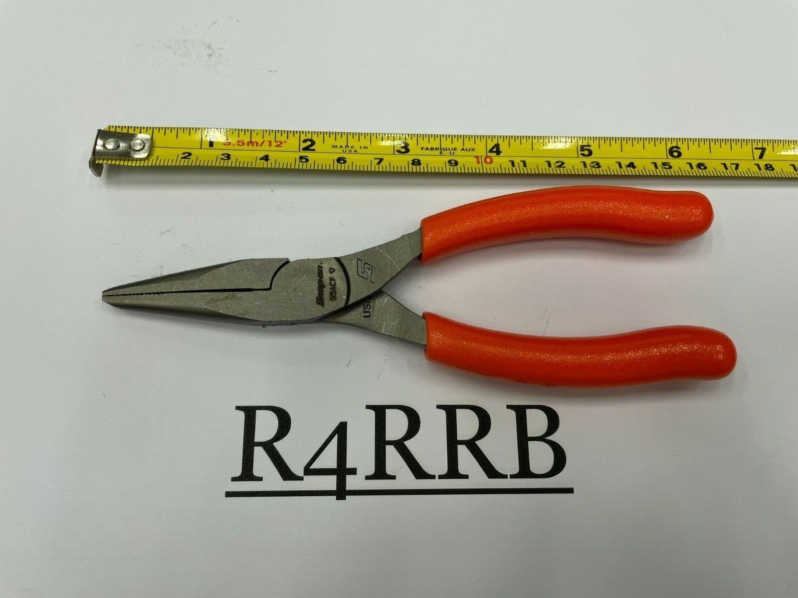 Snap-On Tools USA NEW 3 Piece ORANGE Soft Grip Needle Nose Pliers Lot Set