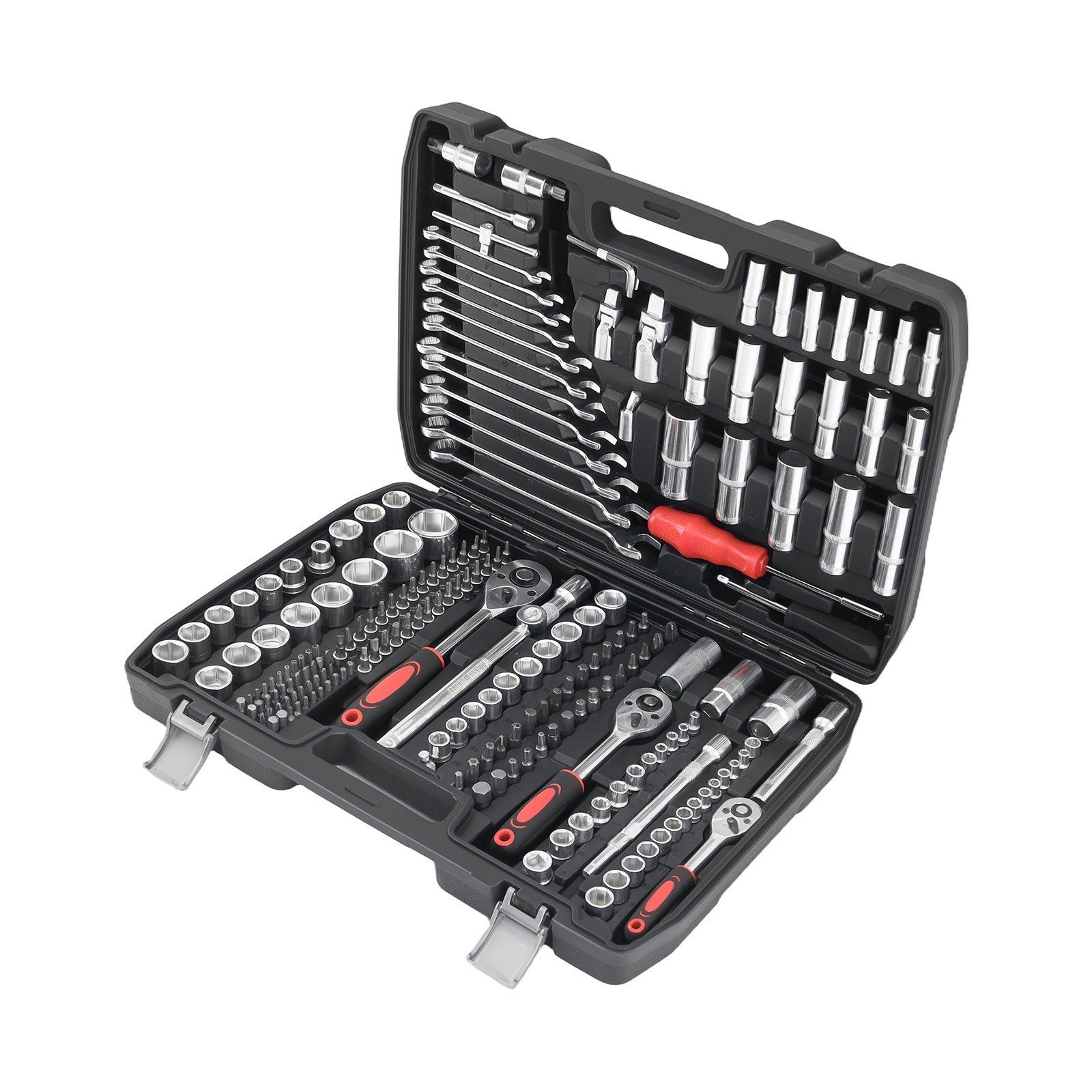216PCS Mechanic Ratchet Socket Set Wrench Drive Tool Kit w/Blow Case