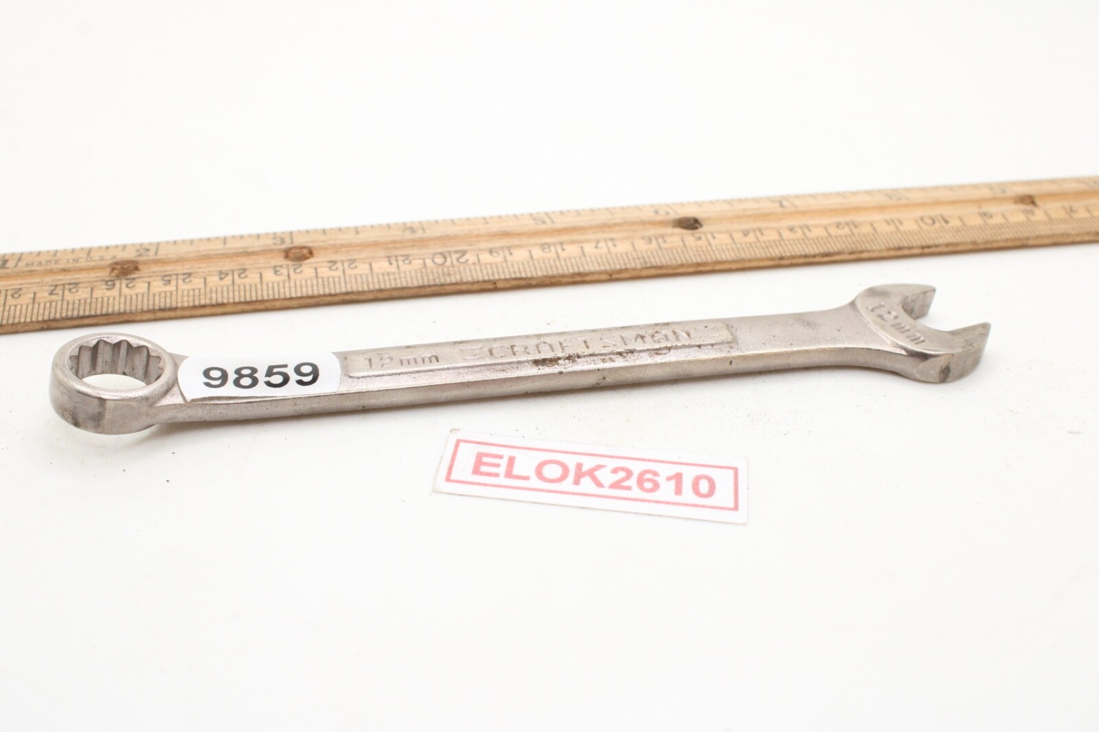 Craftsman -V^-42916 12mm 12 Point Metric Combination Wrench USA