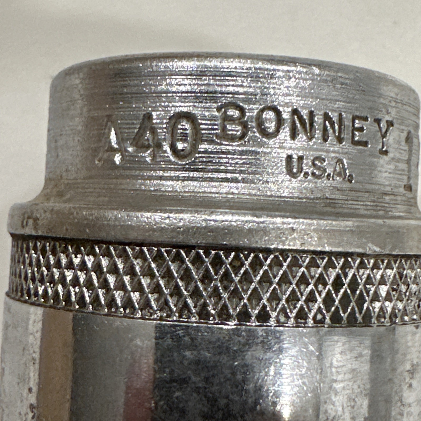 Vintage Bonney 1-1/4” Shallow 12 Point Socket 1/2” Inch Drive A40 Made In USA
