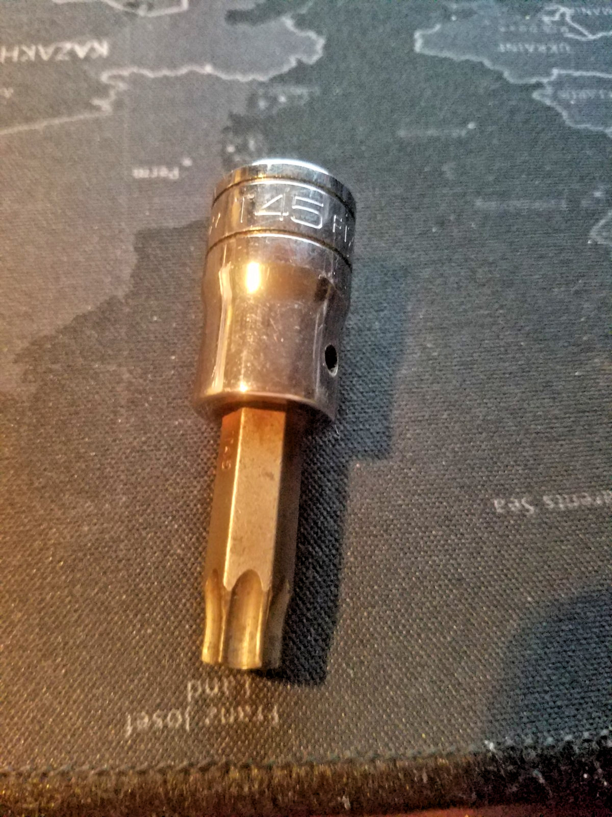 Snap On 3/8″ Drive T45A Torx Bit Socket # FTX45A MADE IN THE USA