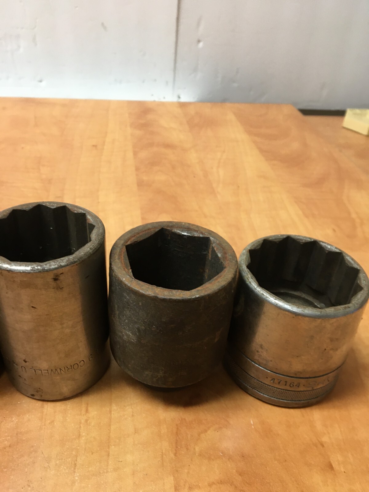Vintage Cornwell USA S-K MATCO BONNEY Sockets 3/4″ Drive 1-1/8 to 2″ Lot of 9