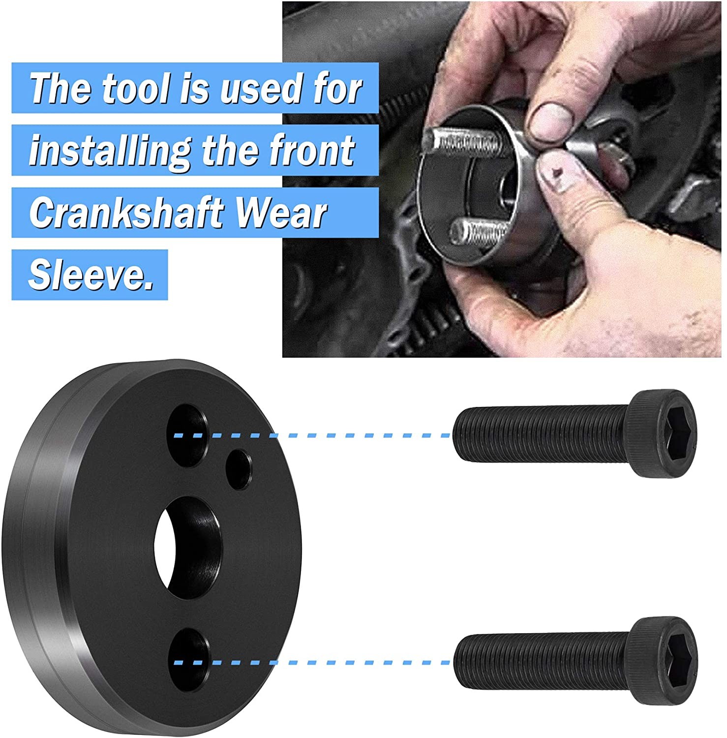 5046 & 1338 Front Crankshaft Seal Installation Tool for Cummins 3.9L 5.9L 6.7L