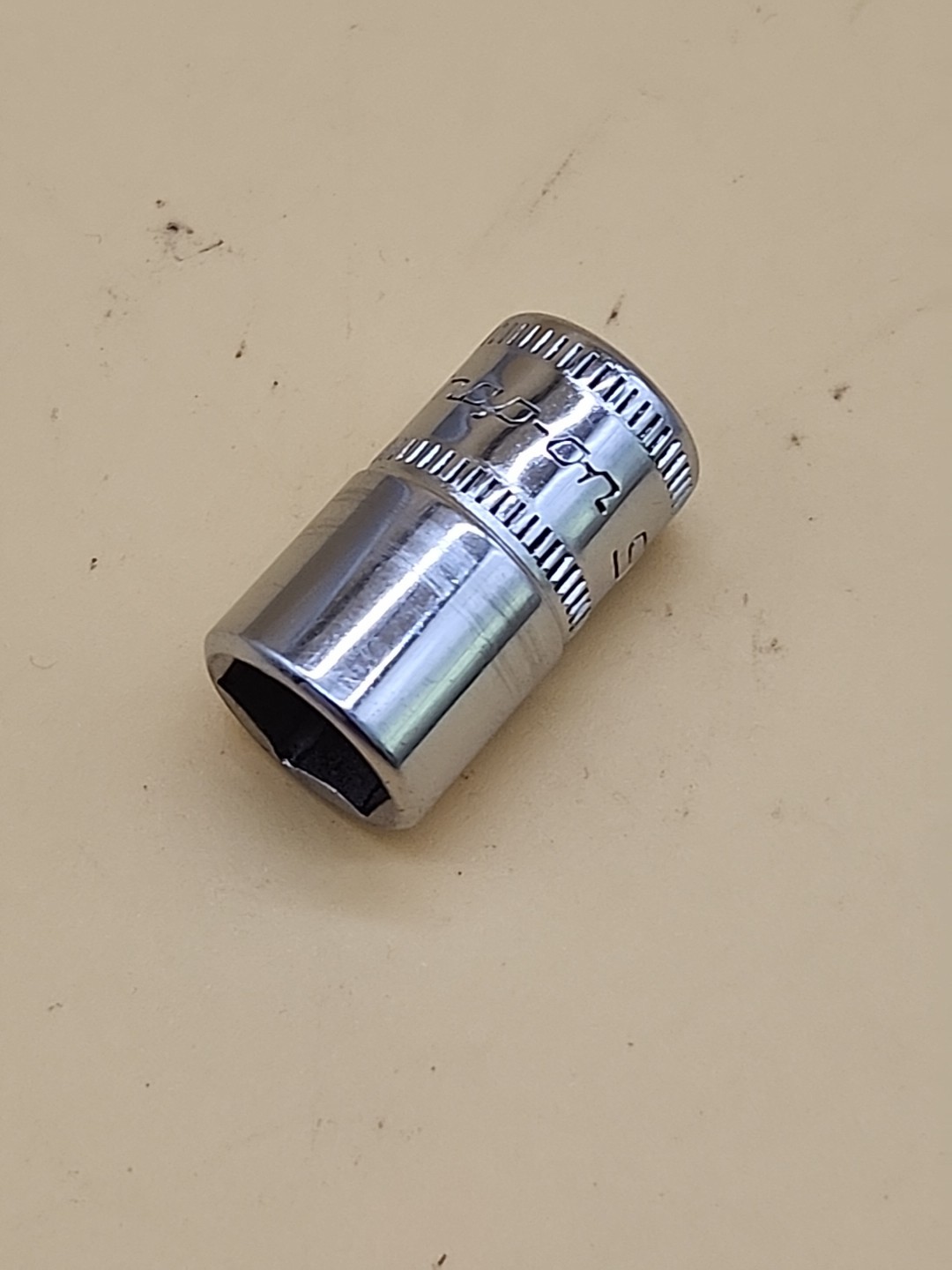 Snap-on Tools 1/4″ Drive 9mm Metric 6 point Shallow Chrome Socket TMM9 USA