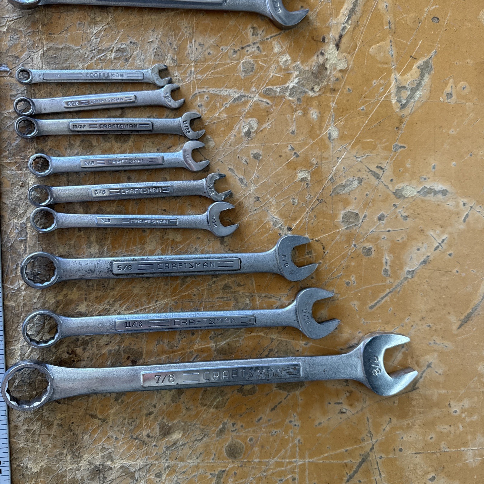 Craftsman Combination Wrench Lot SAE & Metric | Mixed Sizes | USA Made | Used