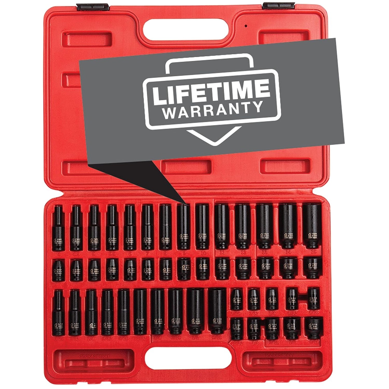Heavy Duty 48-Piece SAE/Metric Socket Set