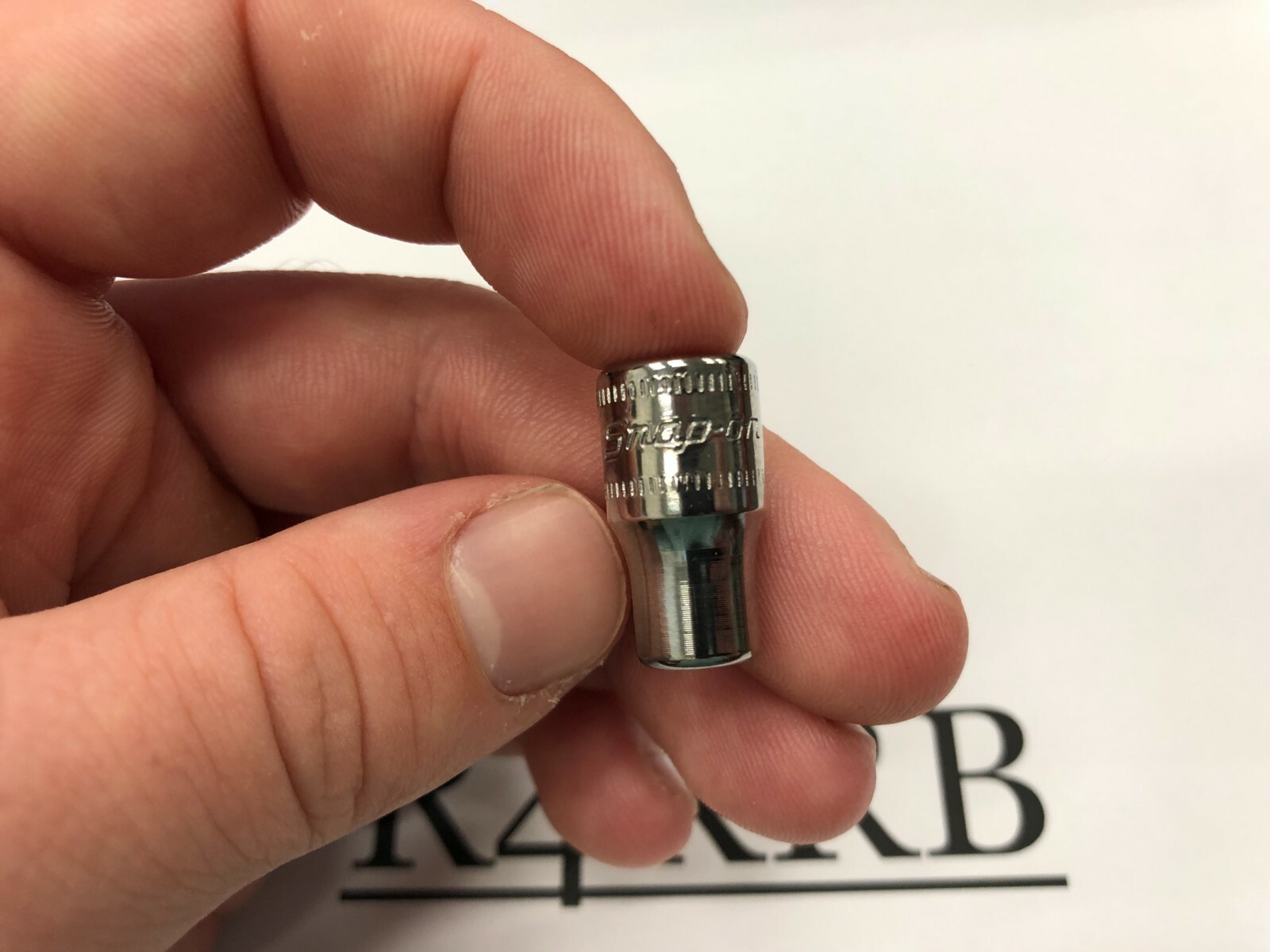 Snap-on Tools USA NEW 1/4″ Drive 6mm METRIC 6pt Shallow Chrome Socket TMM6