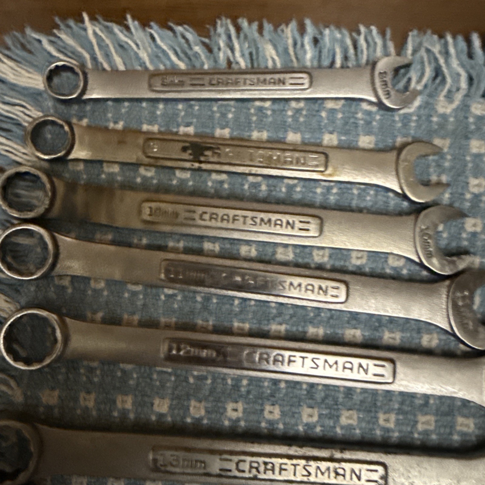 Williams 10mm Craftsman USA VA Metric 12-Point Combination Wrench Set 8-19mm