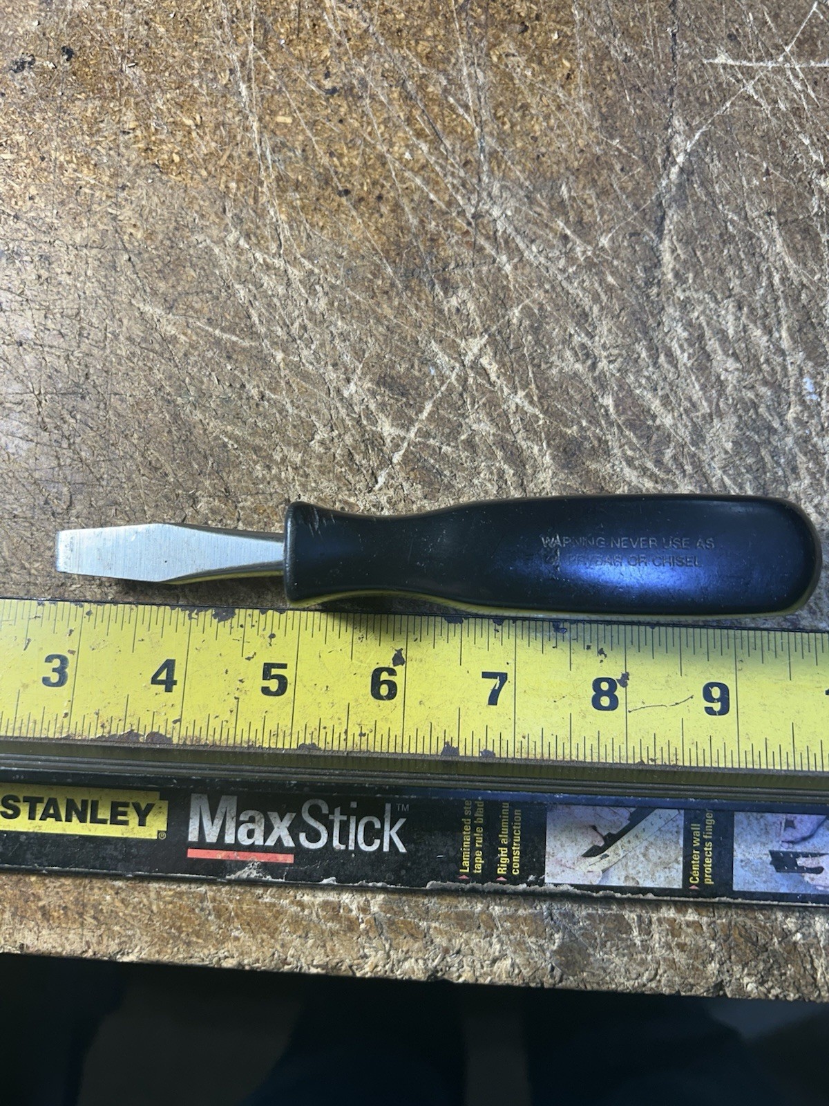 Snap On Stubby Flat Tip Slotted Screwdriver SSD153 USA
