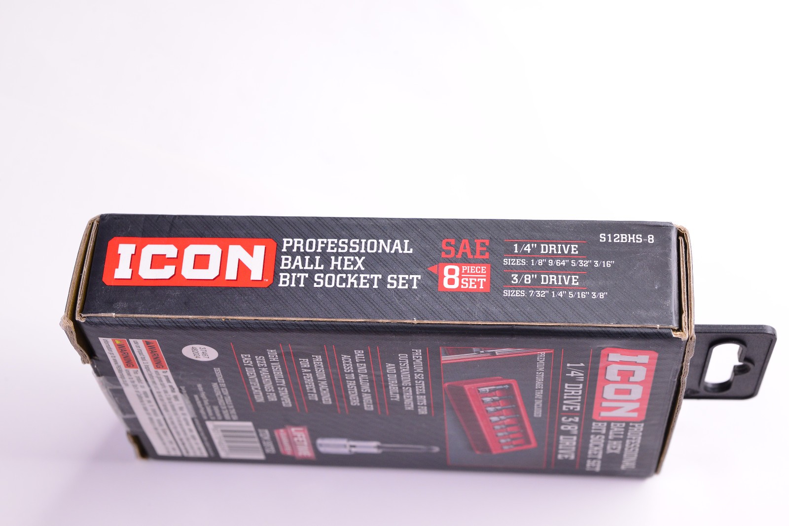New ICON 1/4″ & 3/8″ Drive Professional SAE Ball Hex 8 pc. Socket Set