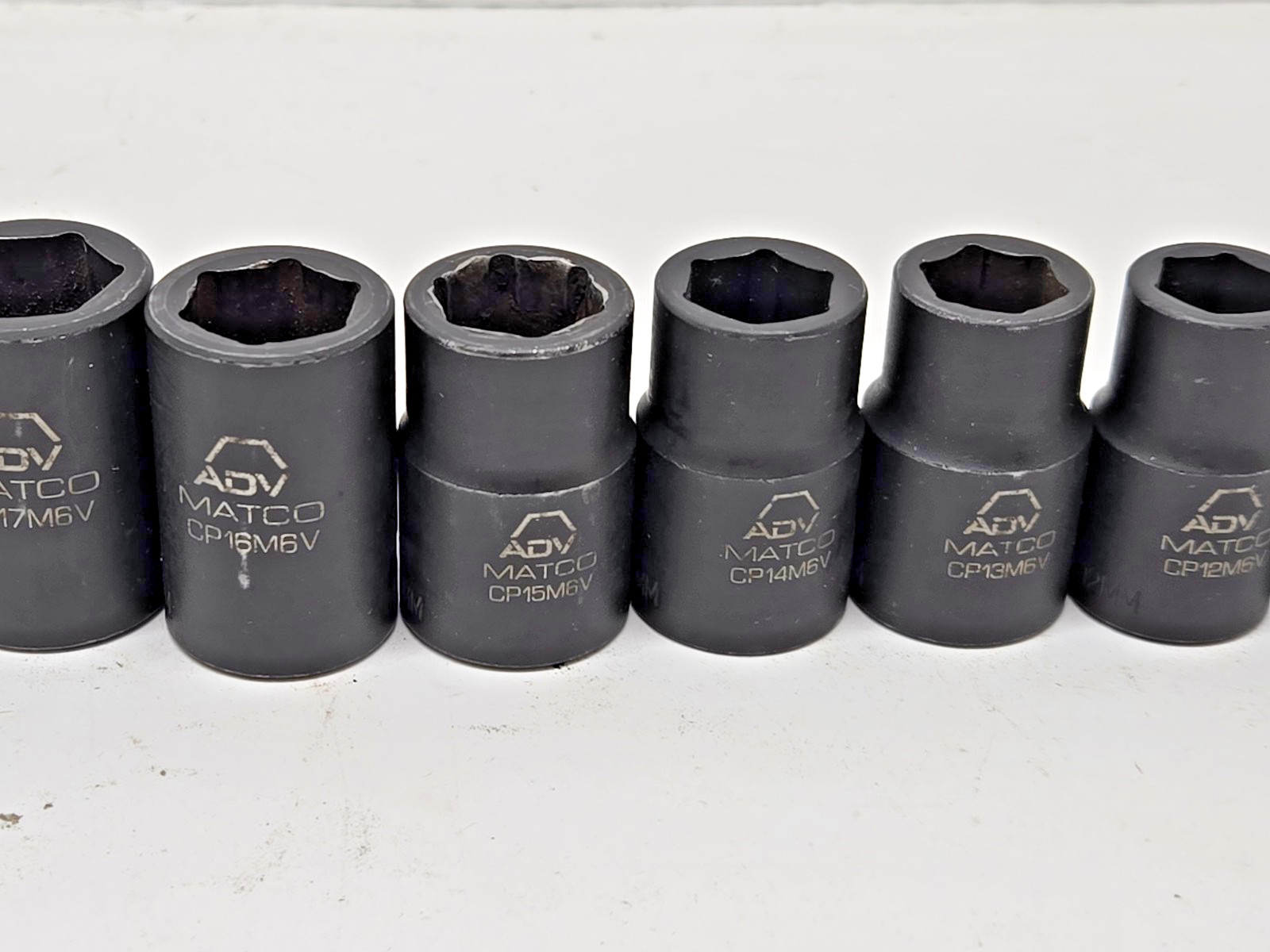 MATCO ADV 14 Piece Socket Set 1/2″ Drive Shallow Impact Metric 6 Point