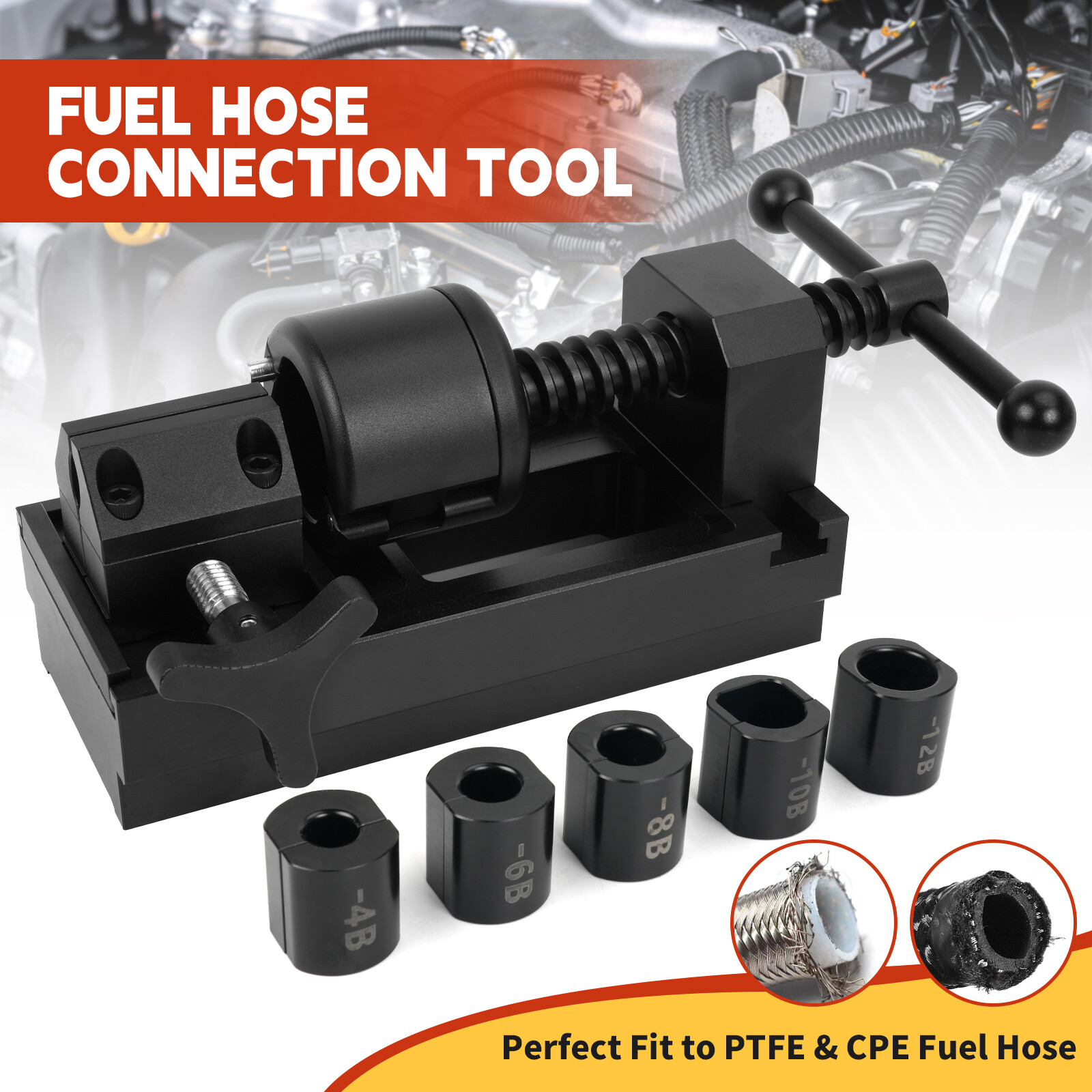 AN4/6/8/10/12 Fuel Line Fittings Installation Tool Fuel Hose Repair Tool Kit