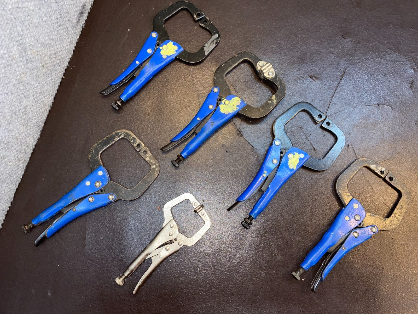 5 BLUE POINT LOCKING PLIERS VGP22406 & UNKNOWN BRAND