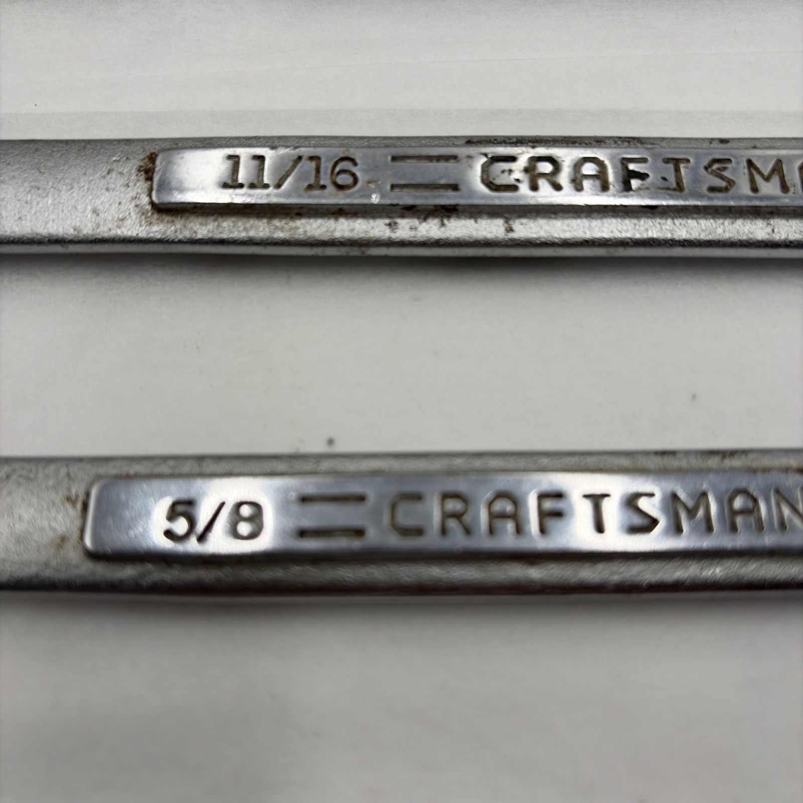 Vintage Craftsman -VV- SAE Combination Wrench Set of 9 Pieces See Description