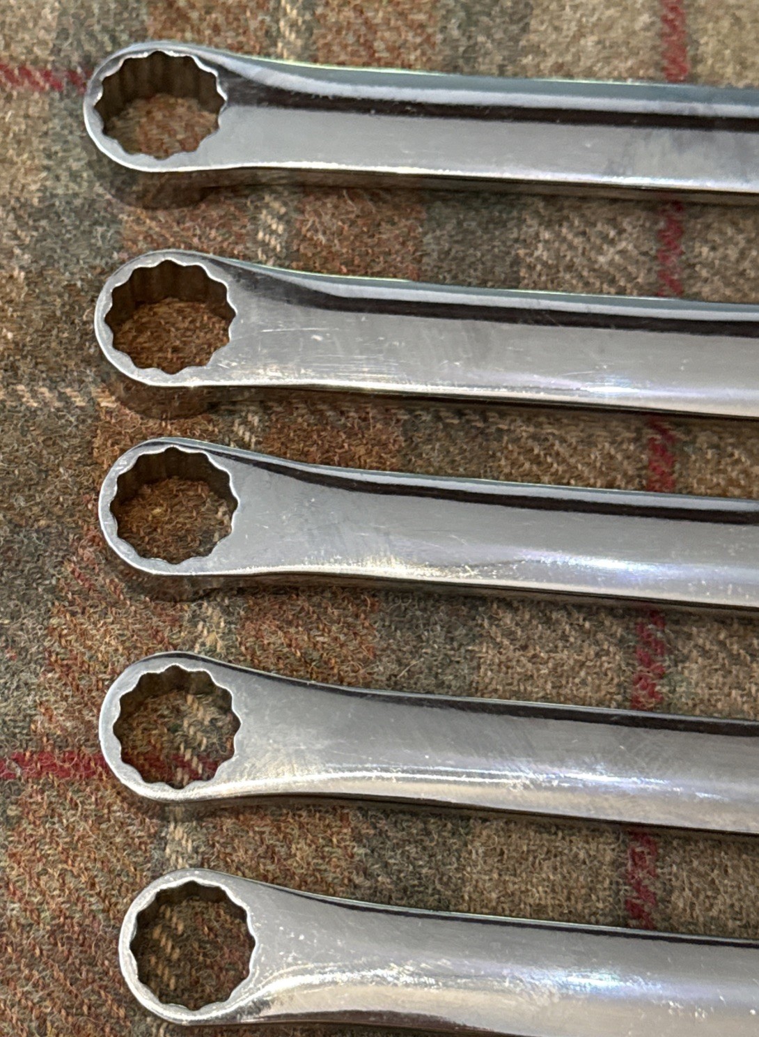 Snap-on 10pc METRIC Non-Reverse Ratcheting Combo Wrench Set SOXRM710A 10-19mm