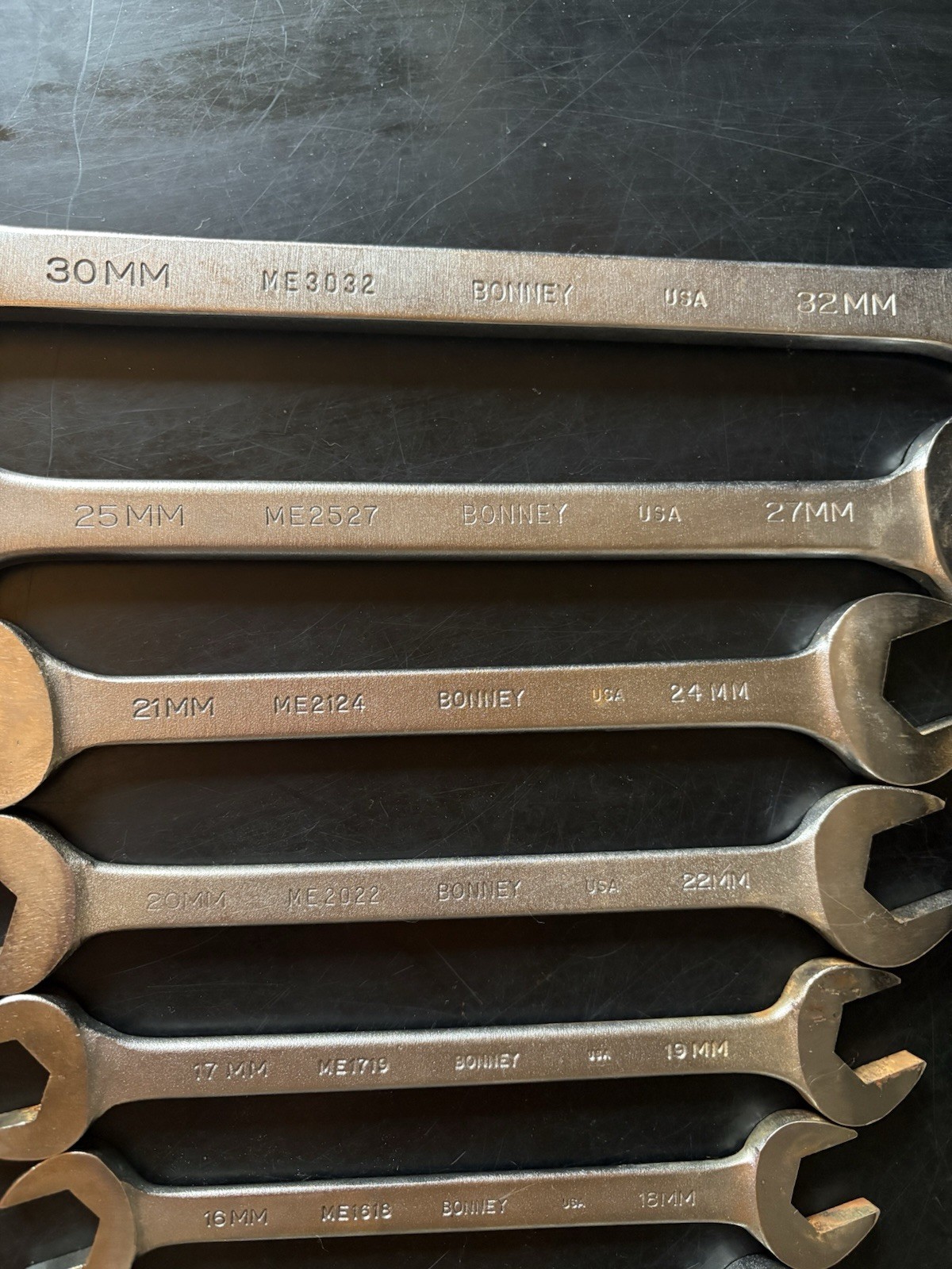 Vintage Bonney Wrench Set With Sleeve Case *missing one*