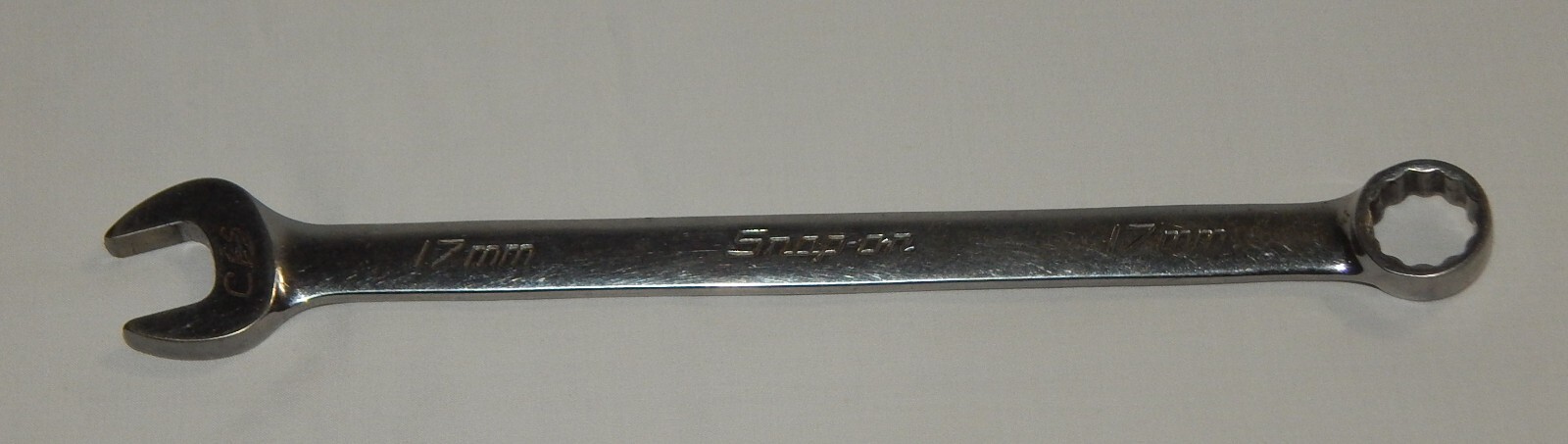 Snap-On OEXM170B 17mm 12 Point chrome Metric Combination Wrench Snap On box end