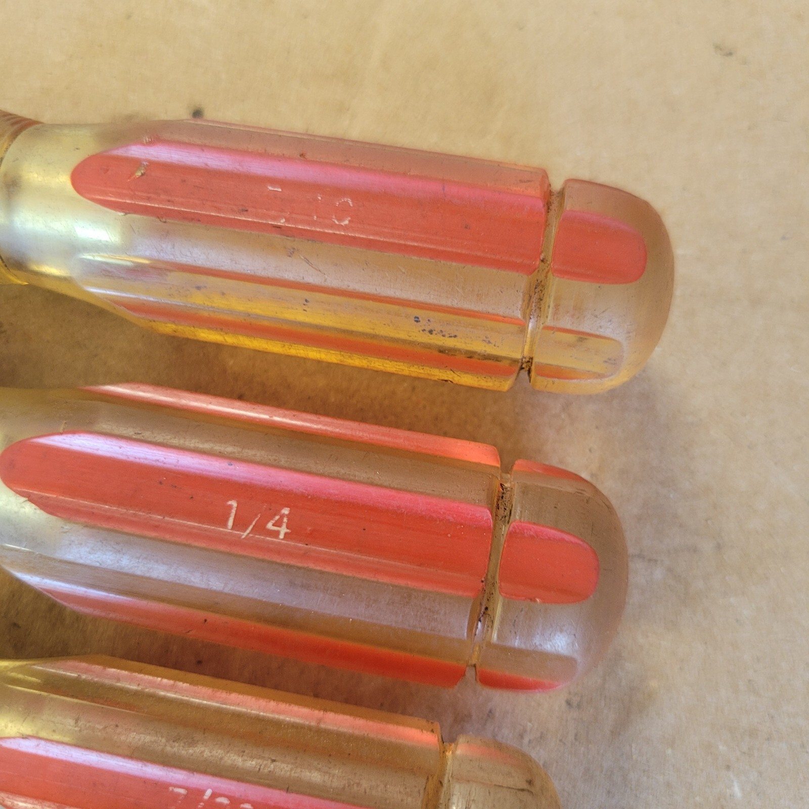 RARE Cal-Hawk BALL END SAE HEX SCREWDRIVERS 6 pc Set 1/8″-5/16″ Vintage Tools