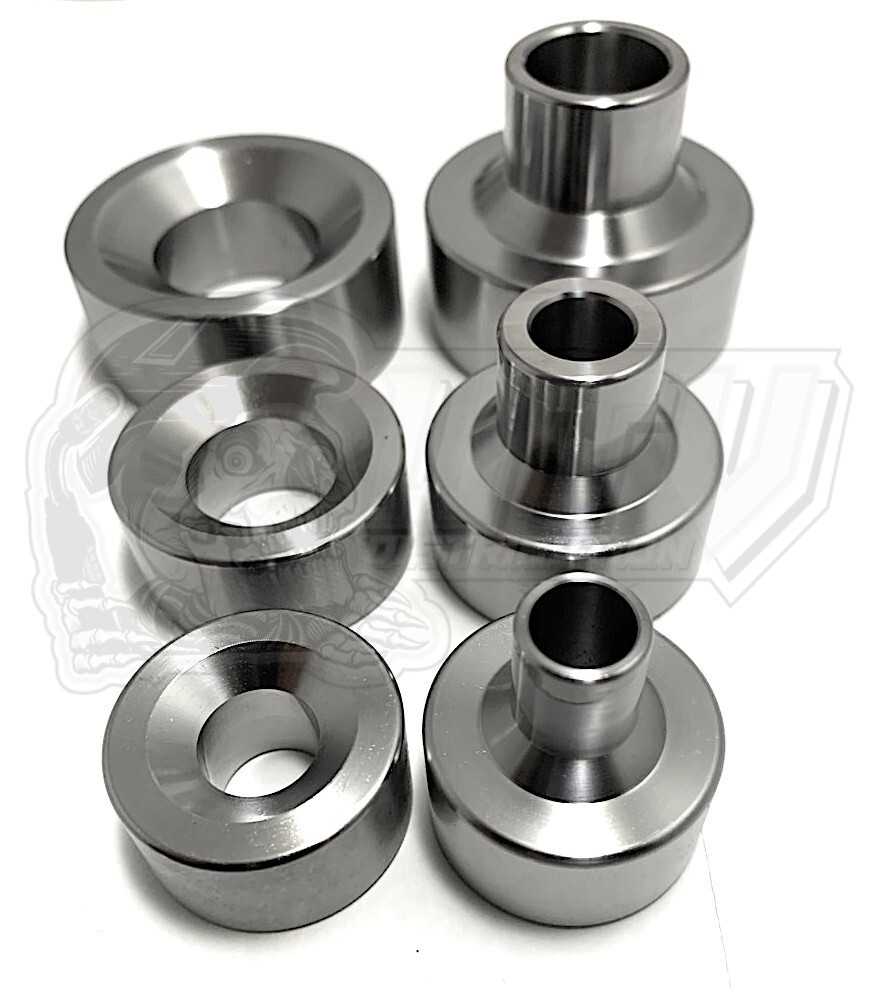 Dimple Die Set 3 Piece 1/2″ 3/4″ 1″ Bolt Together or Hydraulic Press USA MADE