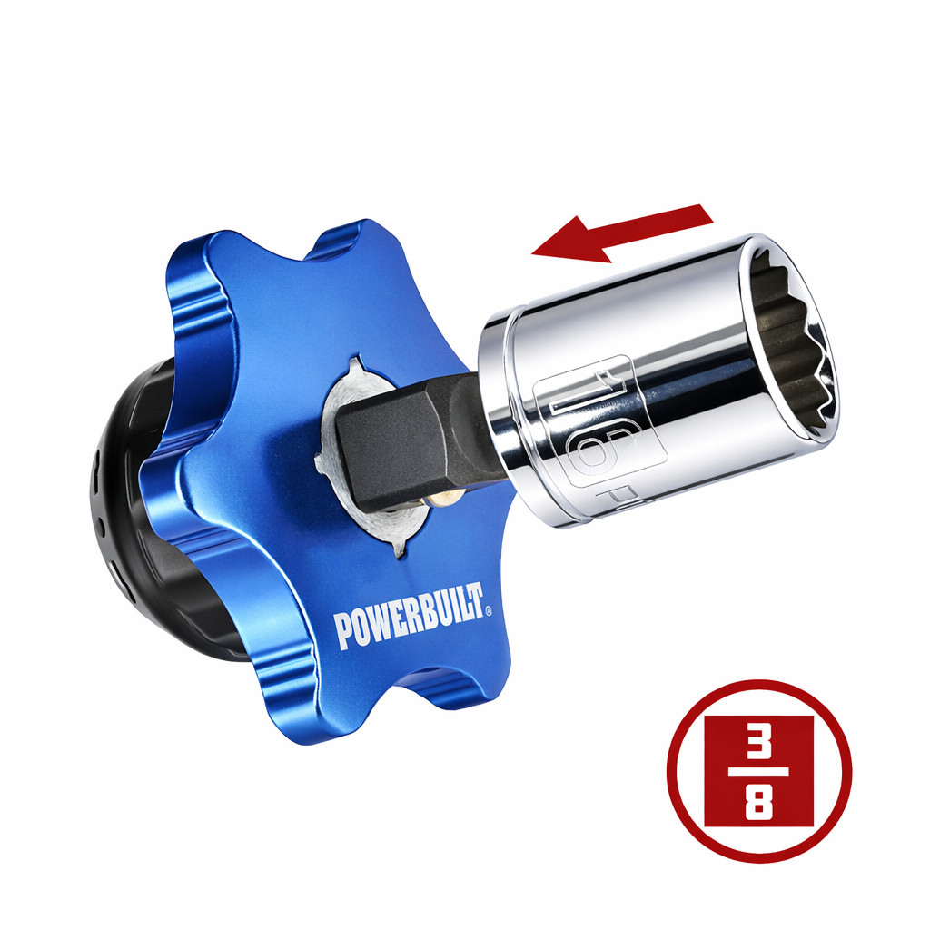 Powerbuilt 3/8 Inch Drive 36 Tooth 2-in-1 Thumb Ratchet – 941264