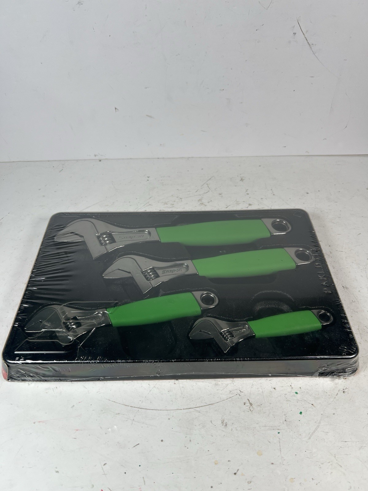 SNAP ON FADH704C G GREEN 6″ 8″ 10″ 12″ Flank Dr Plus Adjustable Wrench Set NEW