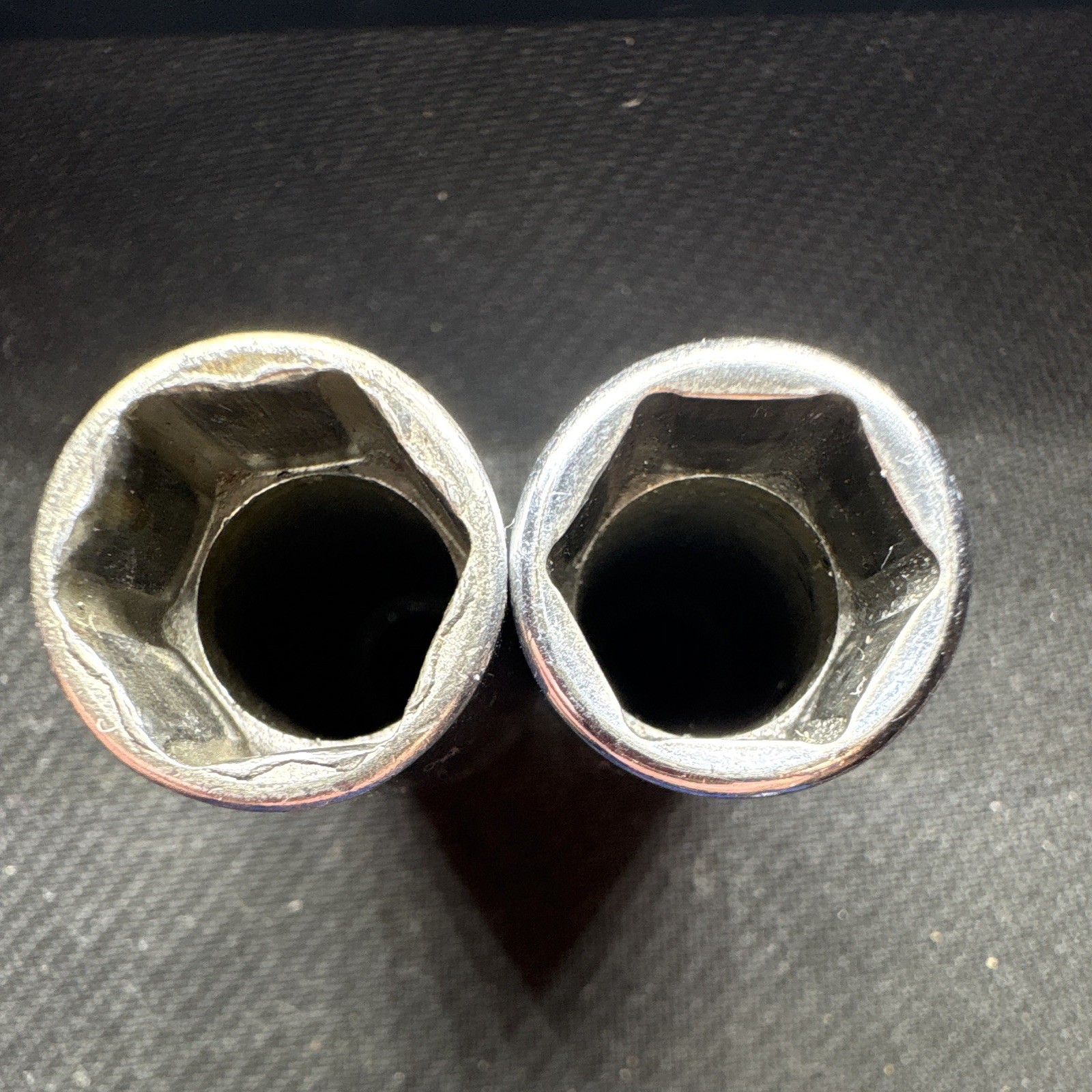 Vintage Snap-on USA 3/8″ Drive Metric Deep Socket Lot 14MM, 15MM, 8 Pt, 2 Pcs.